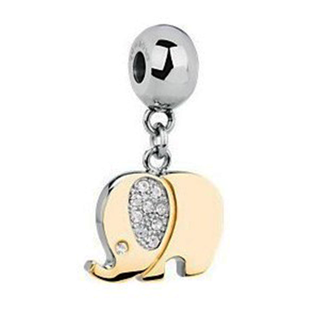 CHARM DONNA TRES JOLIE MINI, ELEFANTE ORO CON CRISTALLI BROSWAY