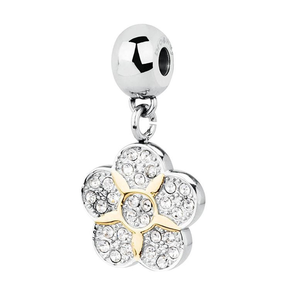 CHARM DONNA TRES JOLIE MINI, PENDENTE FIORE CON CRISTALLI BROSWAY