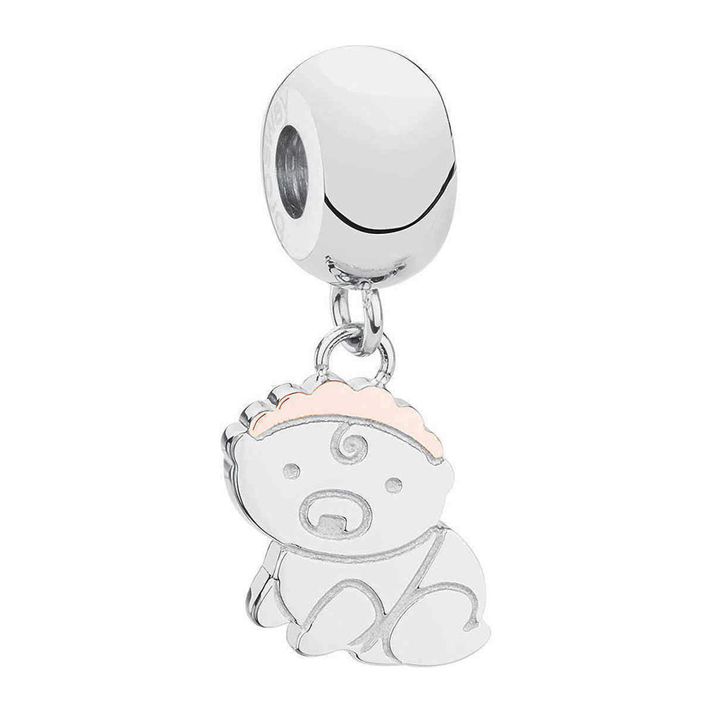 CHARM DONNA TRES JOLIE MINI, BIMBA, COLOR RODIO, BROSWAY