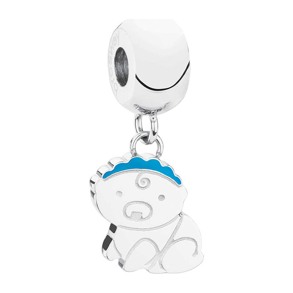 CHARM DONNA TRES JOLIE MINI, BIMBO, COLOR RODIO, BROSWAY