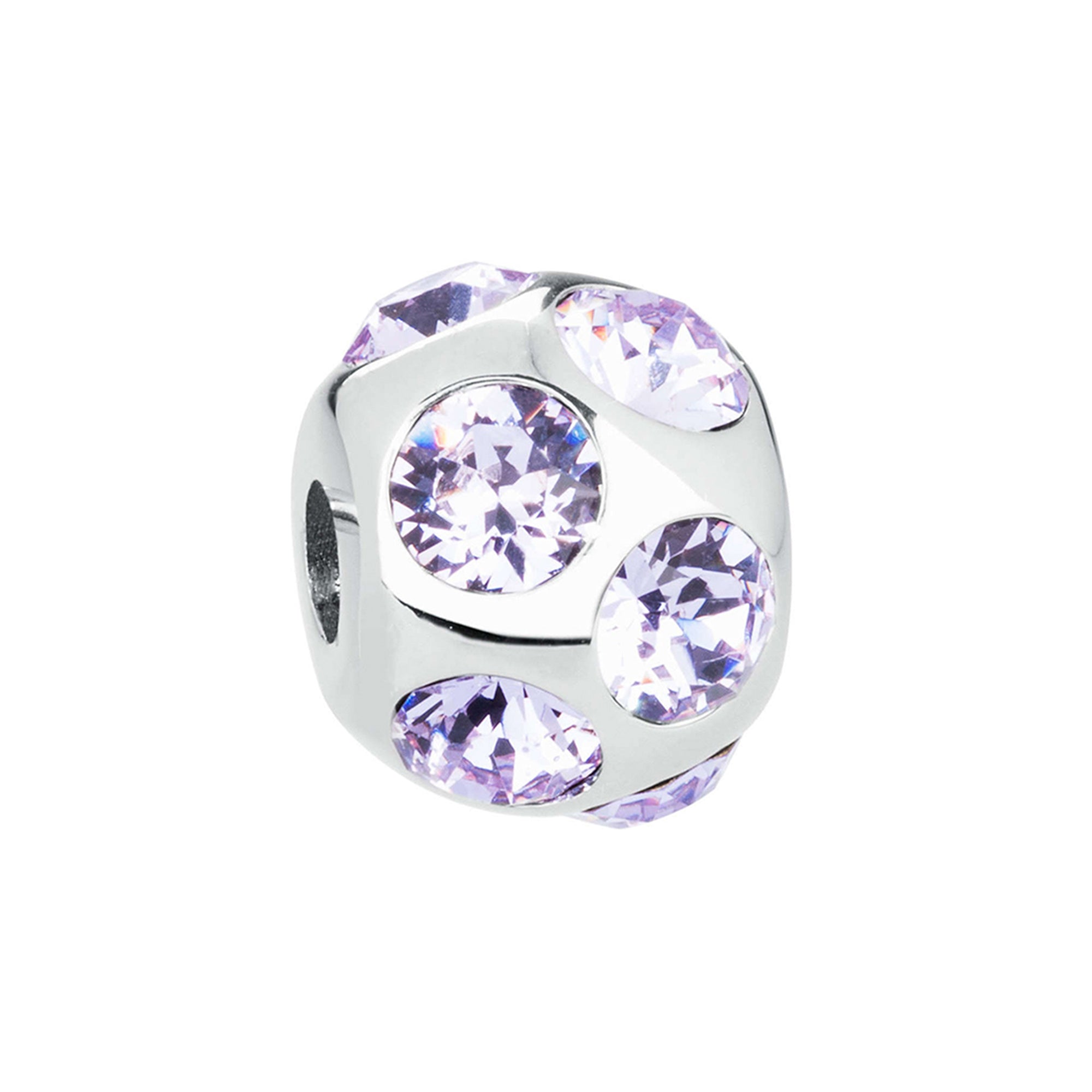 CHARM DONNA, TRES JOLIE MINI, ATTRAZIONE SWAROVSKI VIOLA, BROSWAY
