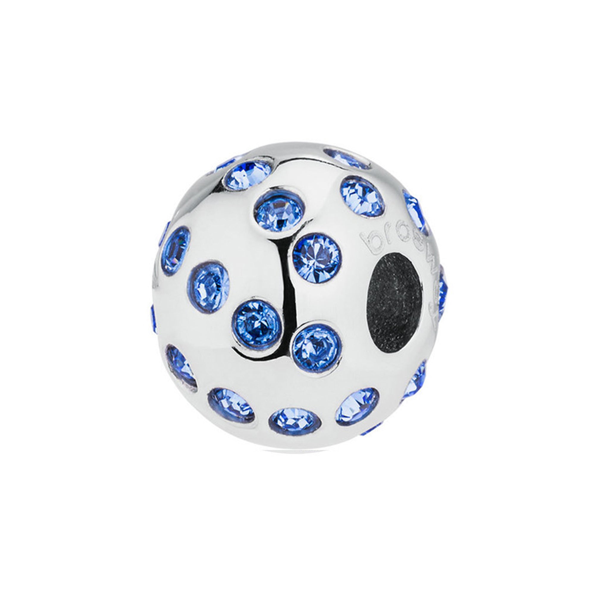 CHARM DONNA, TRES JOLIE MINI, ACCIAIO E SWAROVSKI BLU, BROSWAY