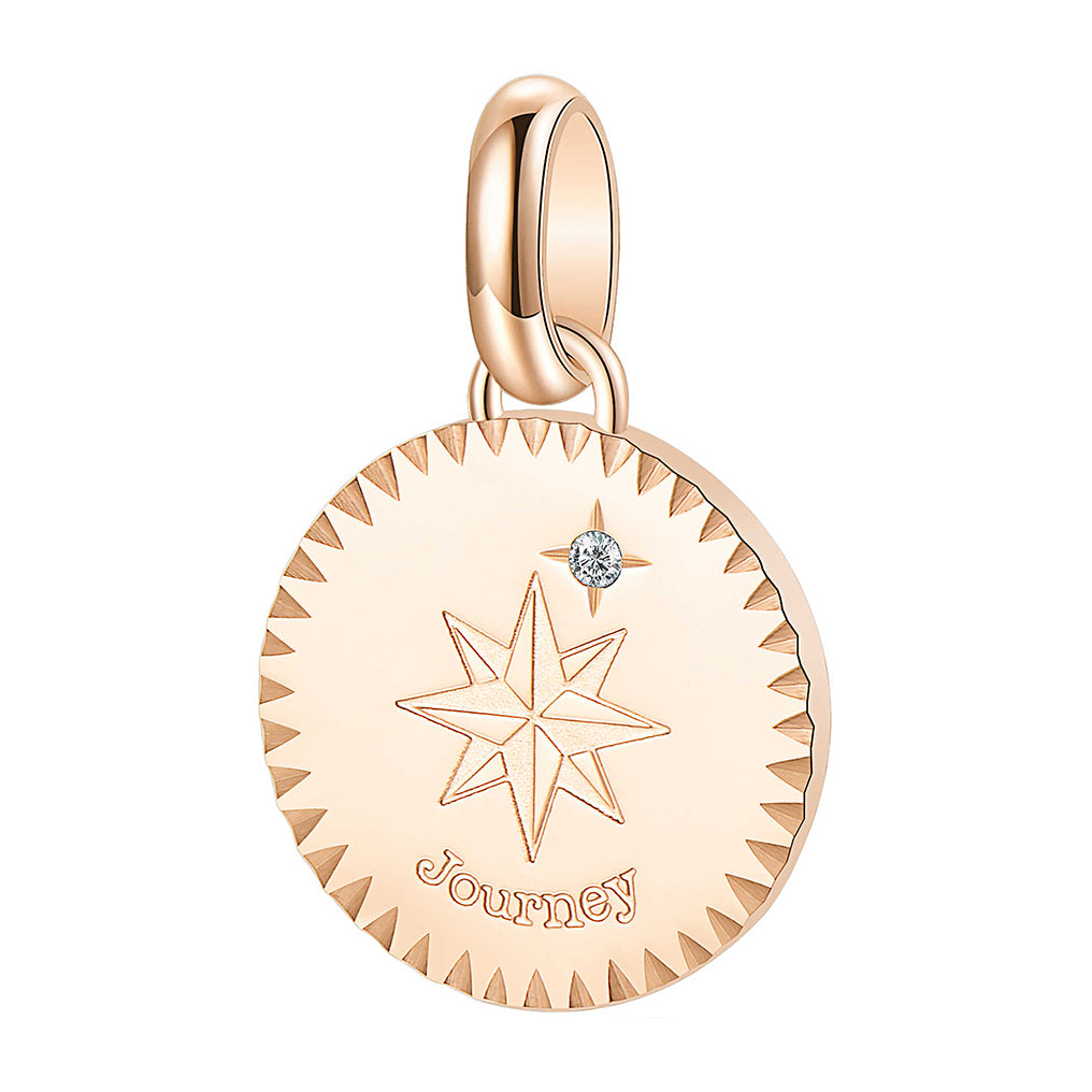 CHARM DONNA PENDENTE, TRES JOLIE MINI, ROSA DEI VENTI, ROSATO BROSWAY