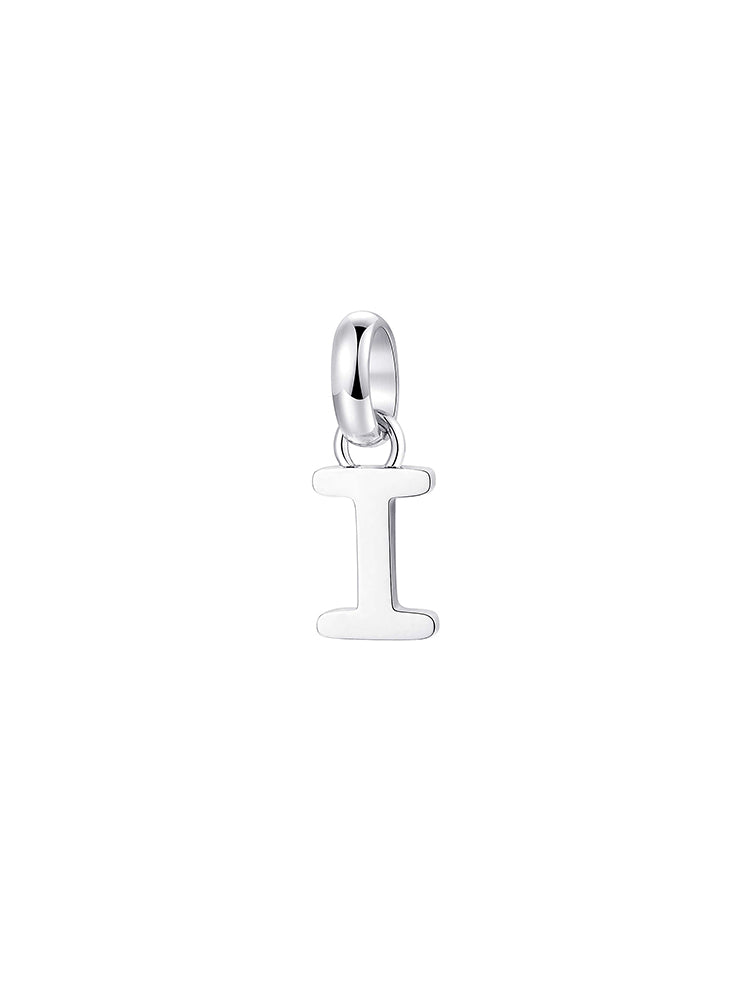 CHARM DONNA TRES JOLIE MINI, LETTERA I, COLOR RODIO BROSWAY