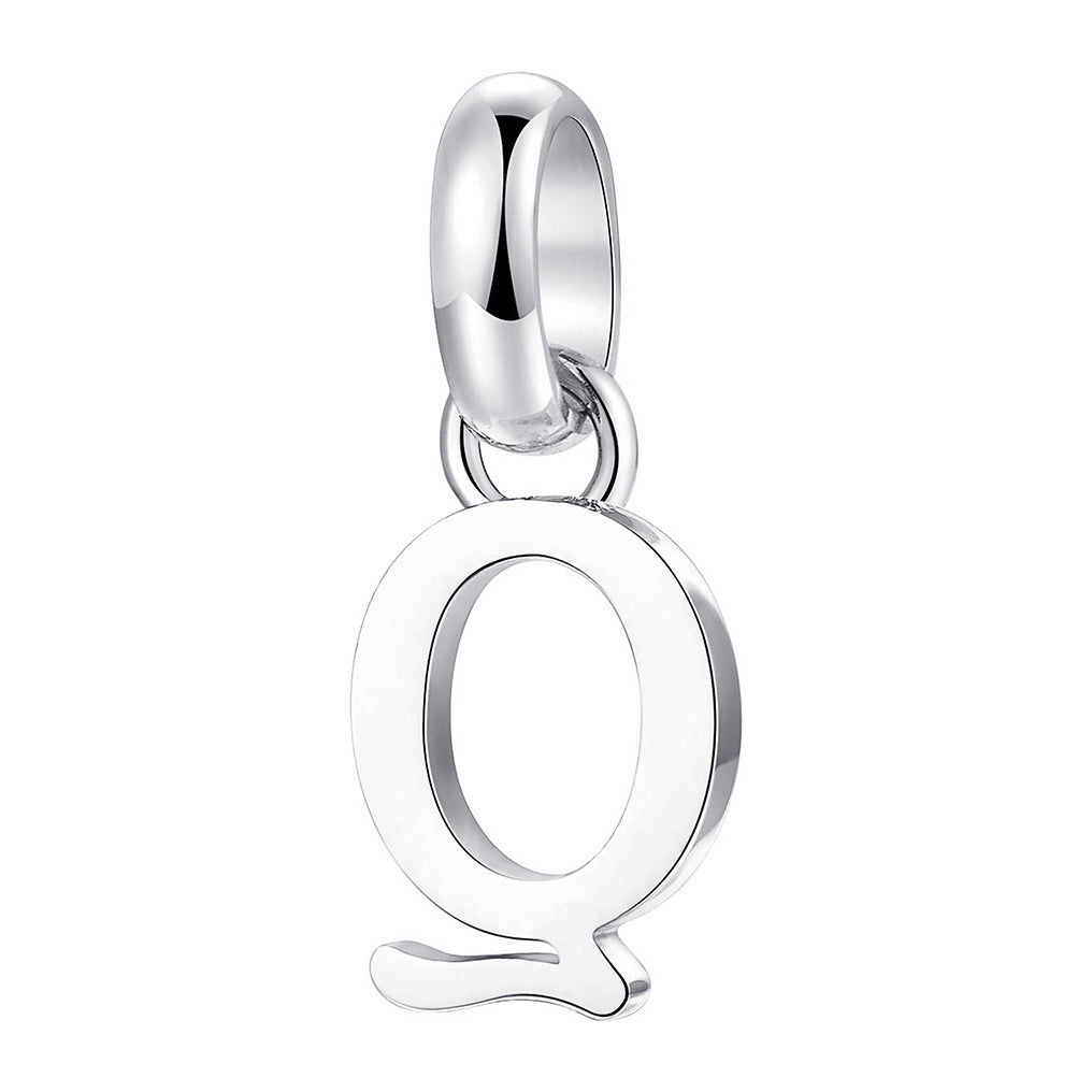 CHARM DONNA TRES JOLIE MINI, LETTERA Q, COLOR RODIO BROSWAY