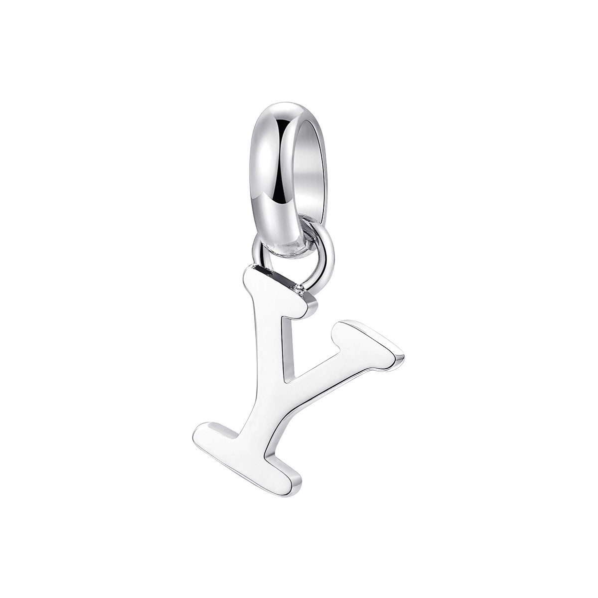 CHARM DONNA TRES JOLIE MINI, LETTERA Y, COLOR RODIO BROSWAY