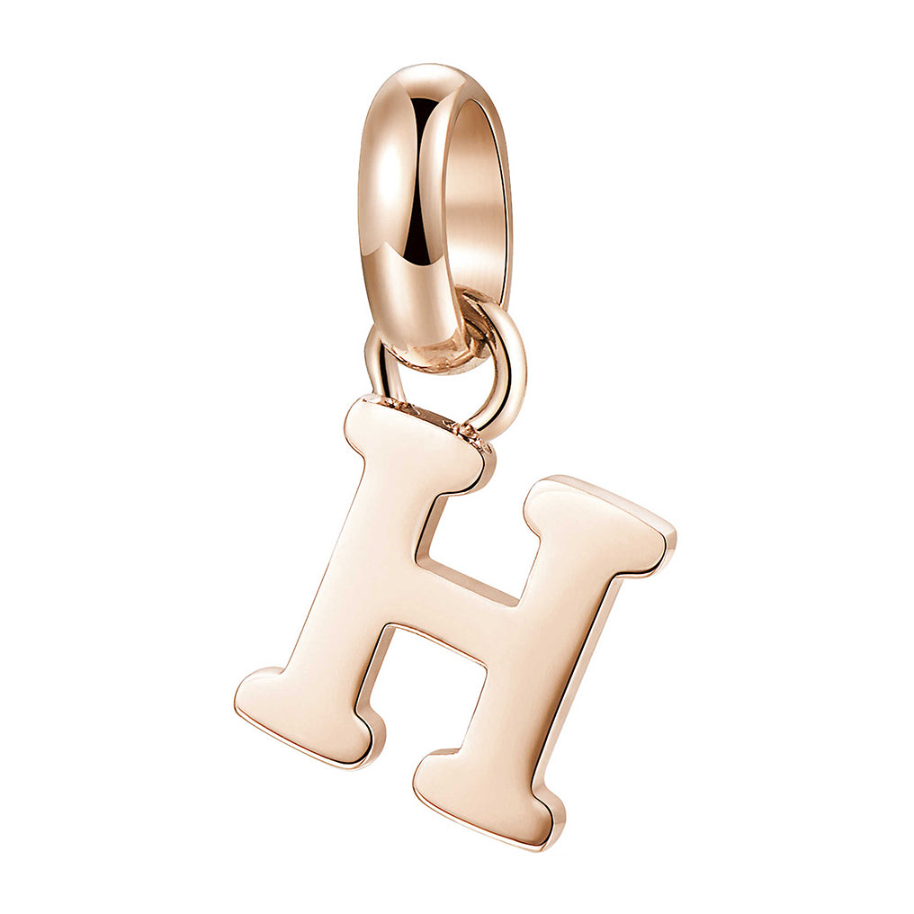 CHARM DONNA TRES JOLIE MINI, LETTERA H, ROSATO BROSWAY
