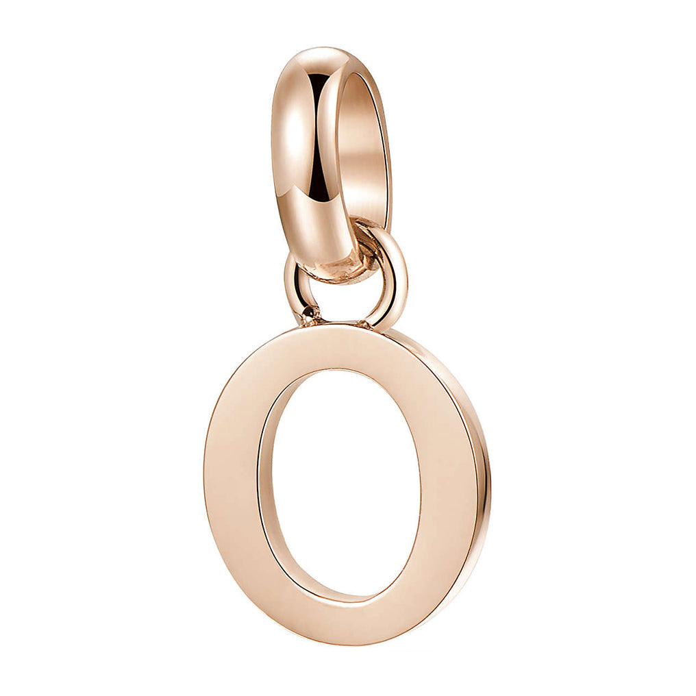 CHARM DONNA TRES JOLIE MINI, LETTERA O, ROSATO BROSWAY
