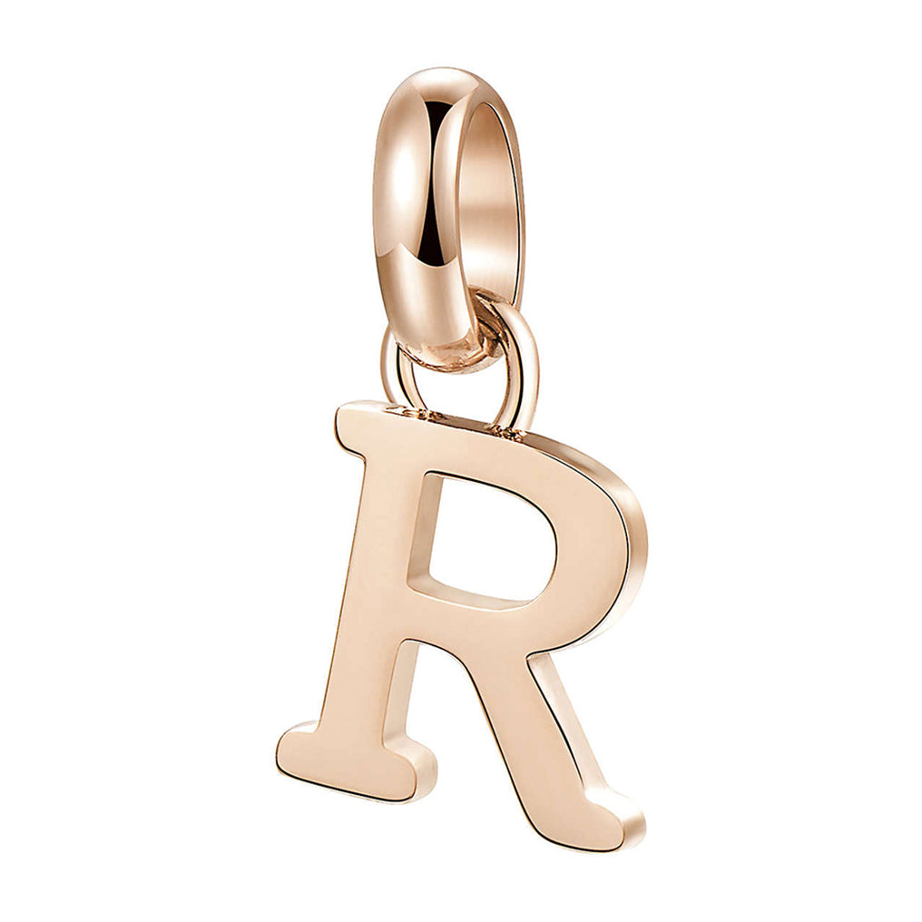 CHARM DONNA TRES JOLIE MINI, LETTERA R, ROSATO BROSWAY