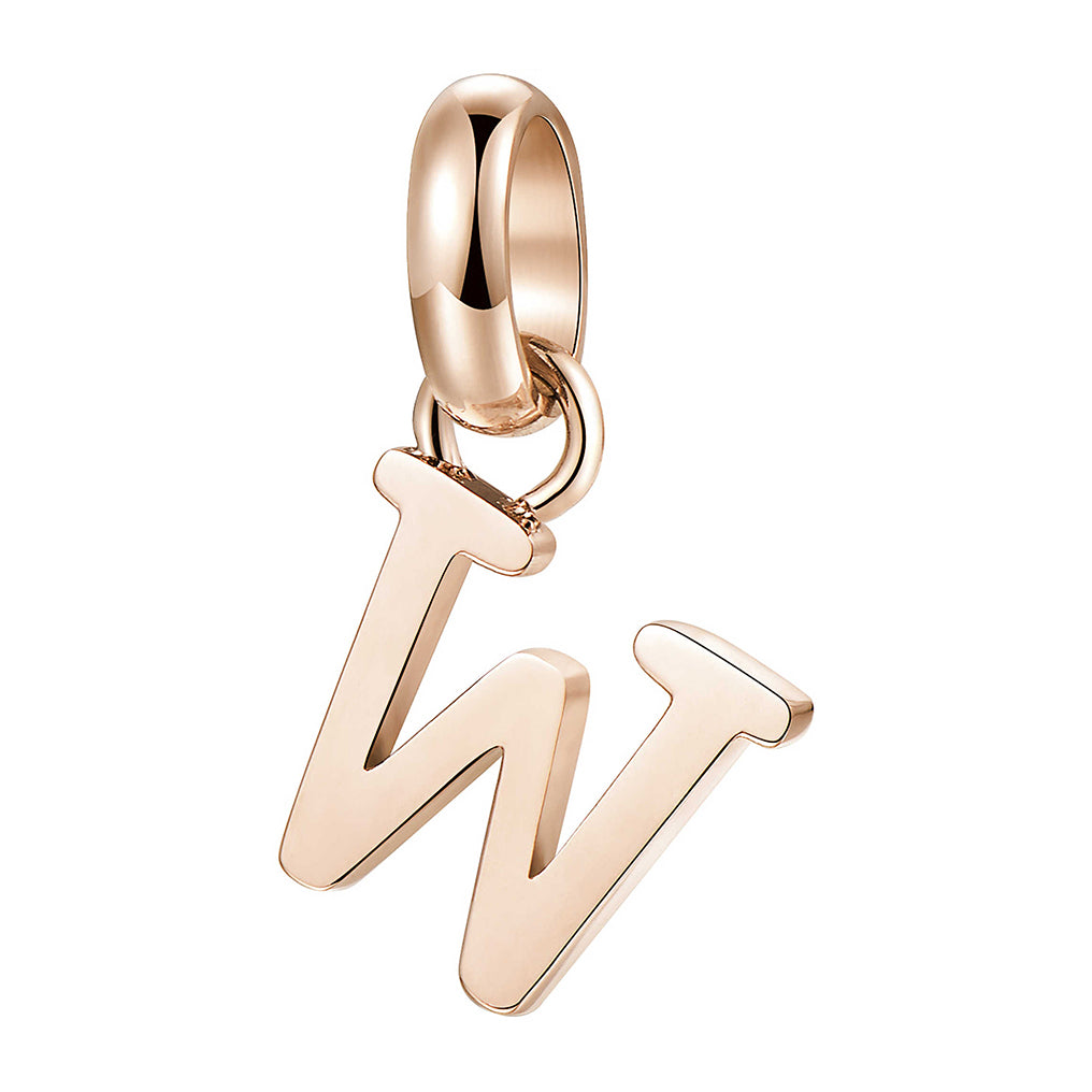 CHARM DONNA TRES JOLIE MINI, LETTERA W, ROSATO BROSWAY