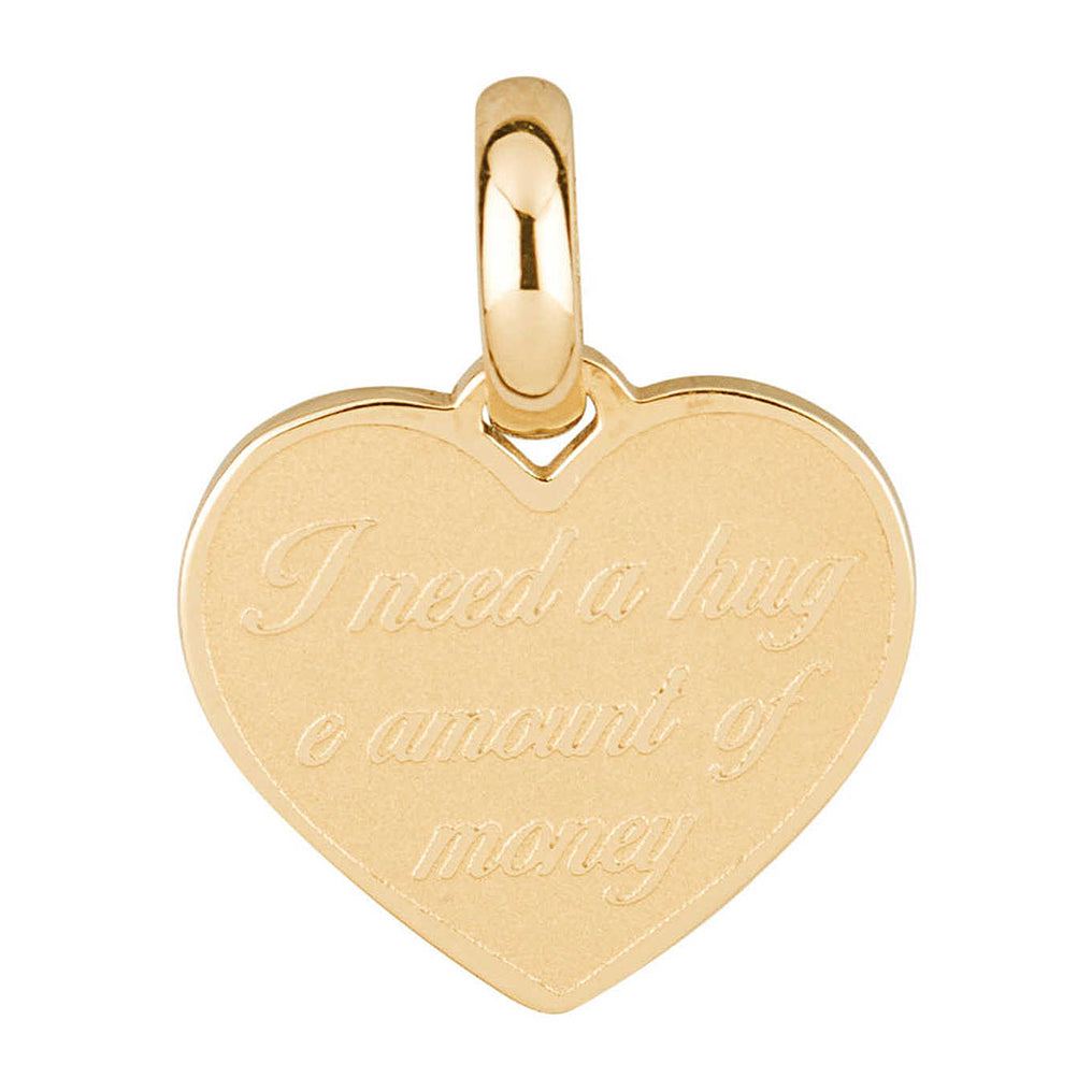 CHARM DONNA TRES JOLIE MINI, PENDENTE CUORE DORATO BROSWAY