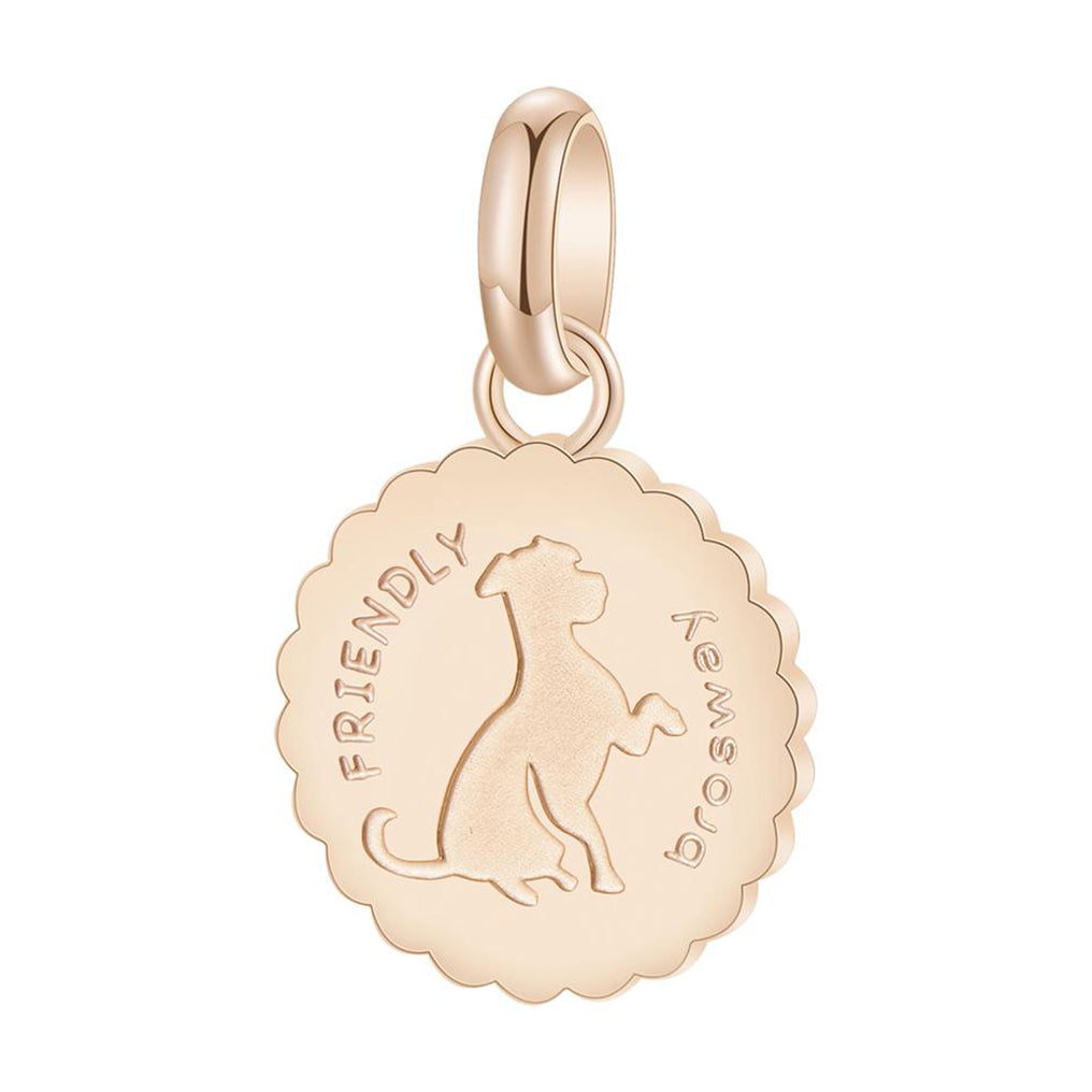 CHARM DONNA PENDENTE, CANE, TRES JOLIE MINI ROSATO BROSWAY