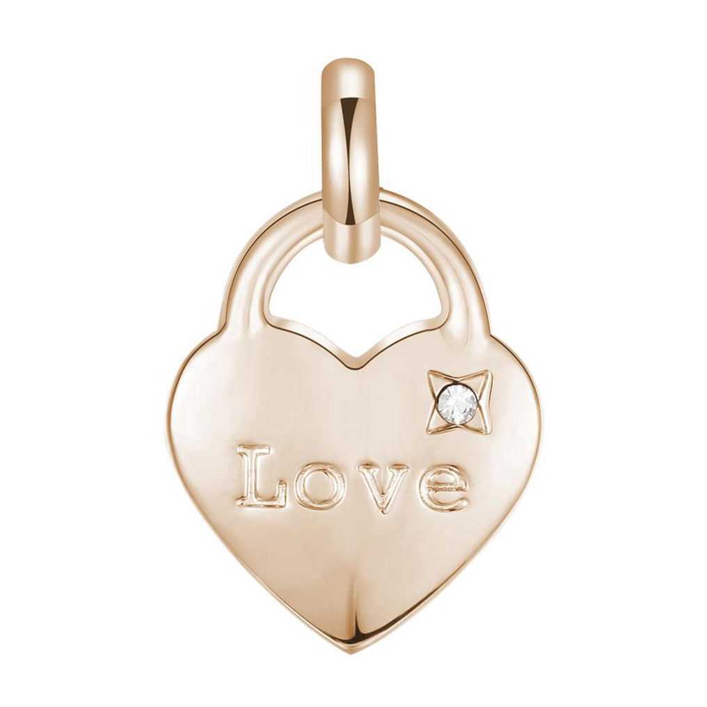 CHARM DONNA PENDENTE, TRES JOLIE MINI, CUORE LOVE, ROSATO BROSWAY