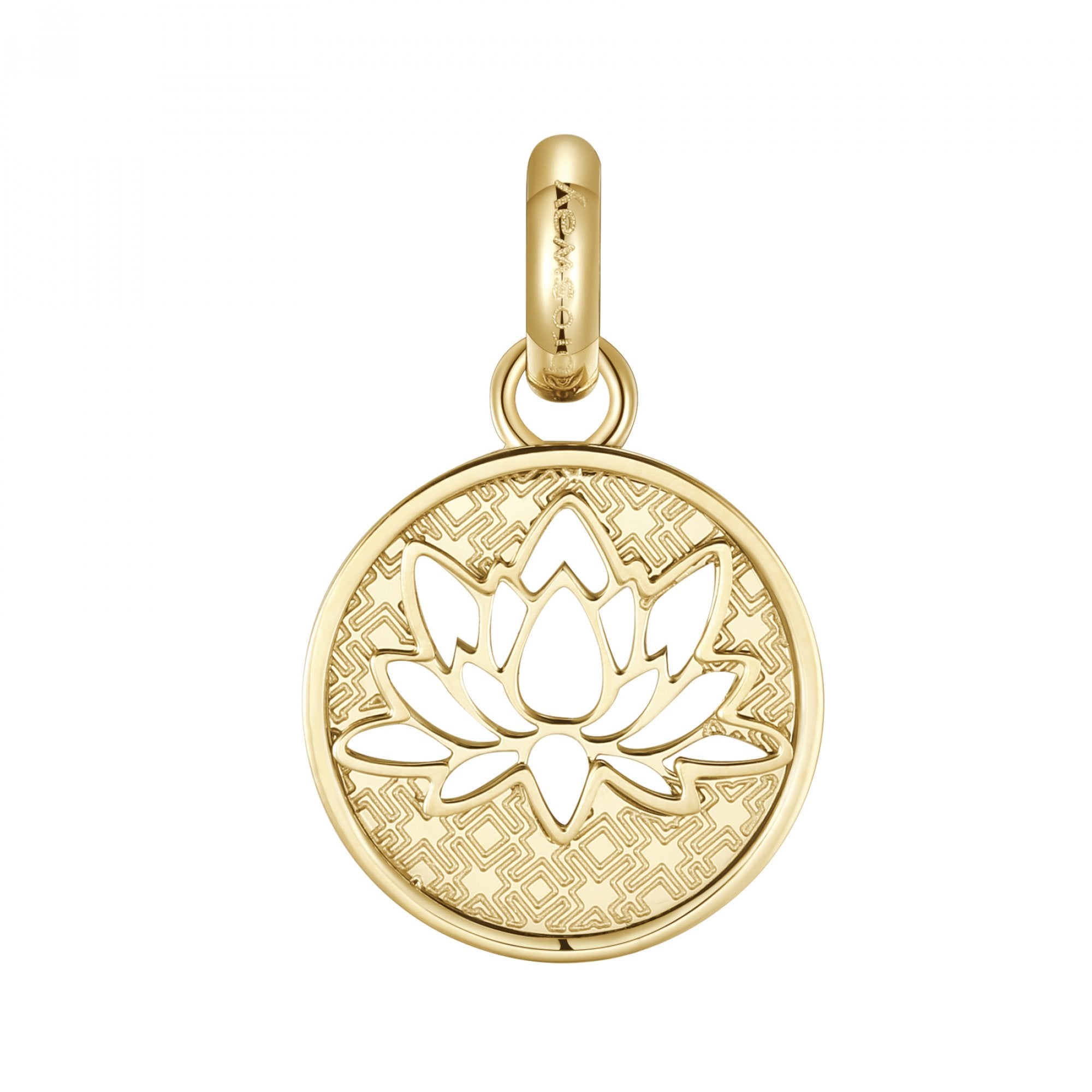 CHARM DONNA TRES JOLIE MINI, FIORE DI LOTO, DORATO BROSWAY