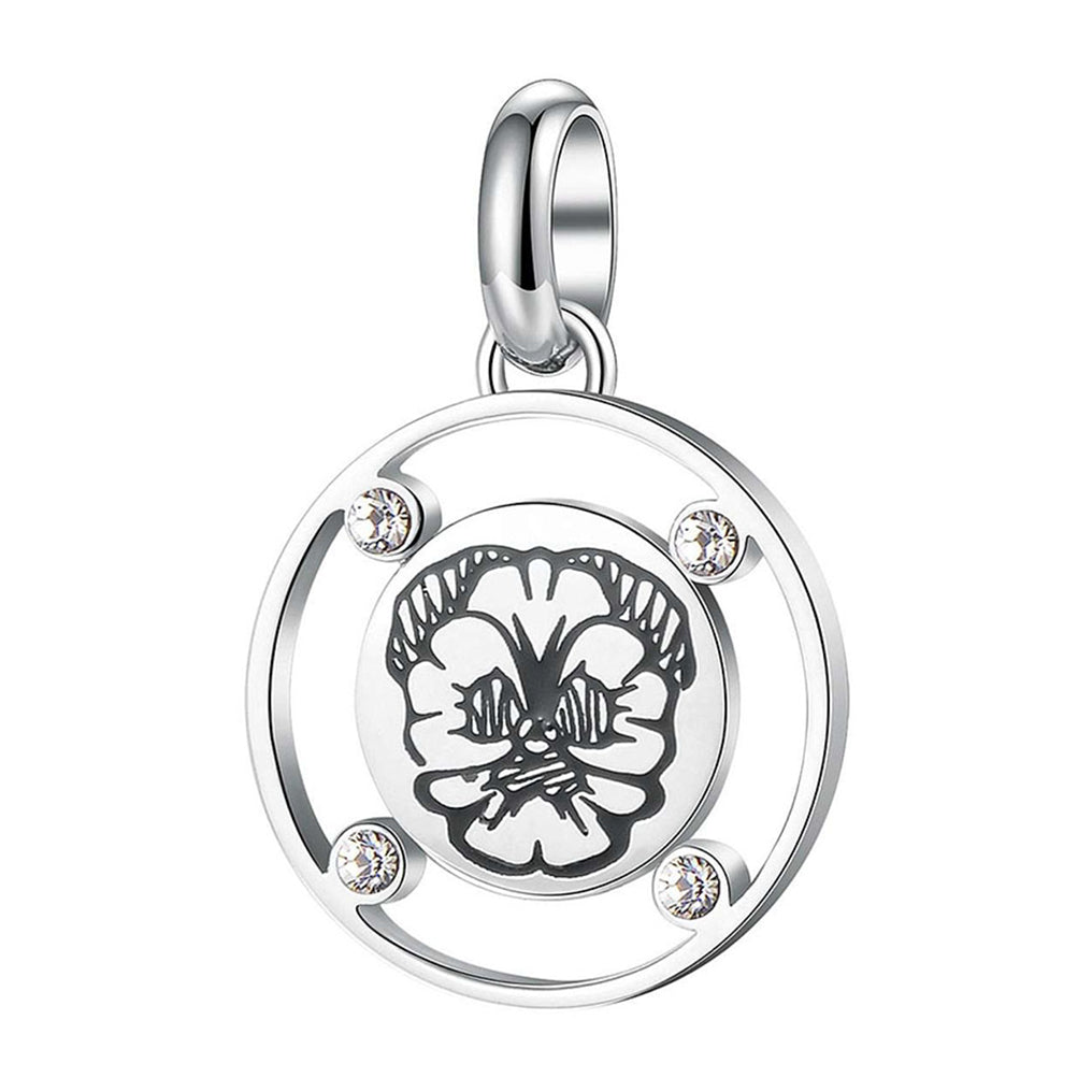 CHARM DONNA TRES JOLIE MINI, ROSA IN ACCIAIO BROSWAY