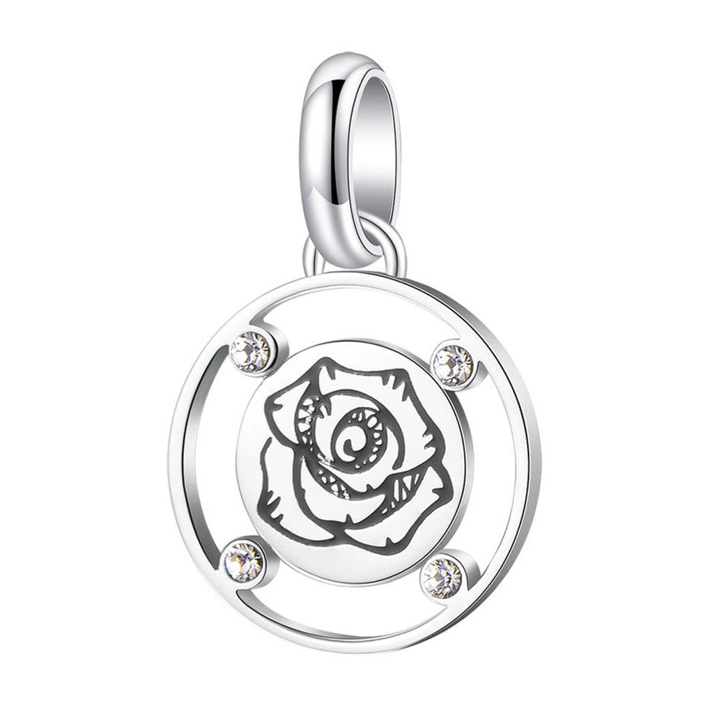 CHARM DONNA TRES JOLIE MINI, ROSA IN ACCIAIO BROSWAY