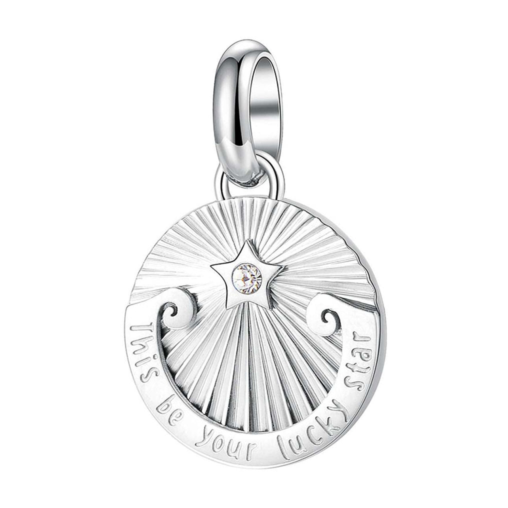 CHARM DONNA TRES JOLIE MINI, PENDENTE STAR COLOR RODIO BROSWAY