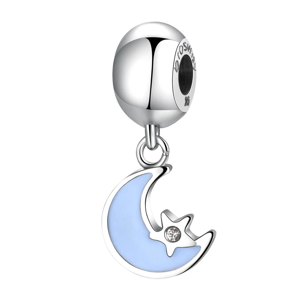 CHARM DONNA PENDENTE, LUNA, TRES JOLIE MINI AZZURRO BROSWAY