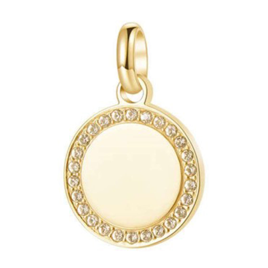CHARM DONNA PENDENTE, MEDAGLIETTA, TRES JOLIE MINI DORATO BROSWAY