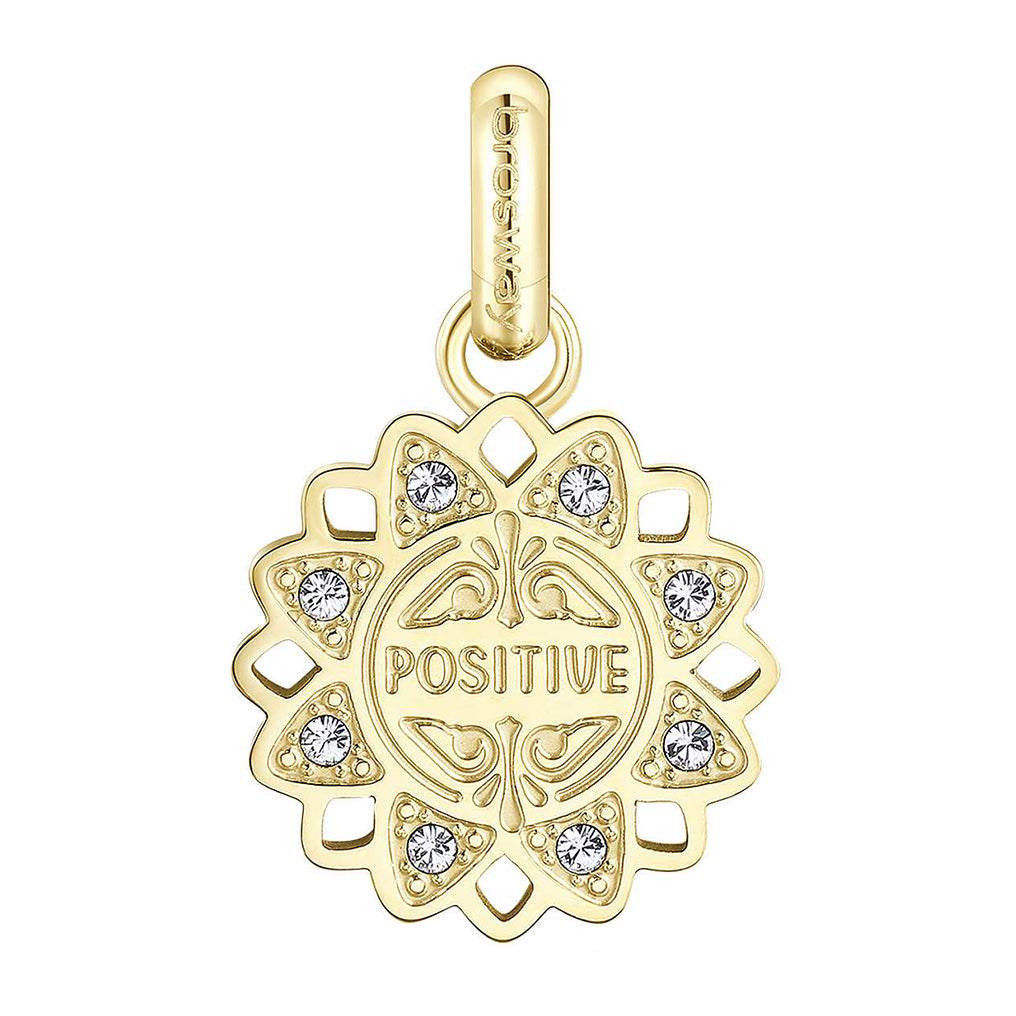 CHARM DONNA PENDENTE TRES JOLIE, FINITURA ORA, POSITIVITA', BROSWAY