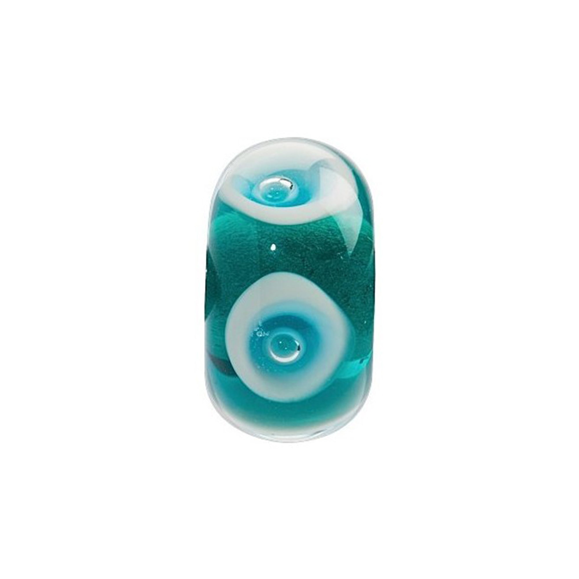 CHARM DONNA TRES JOLIE MINI, AUTOCONTROLLO, VETRO VERDE BOLLE BIANCHE BROSWAY