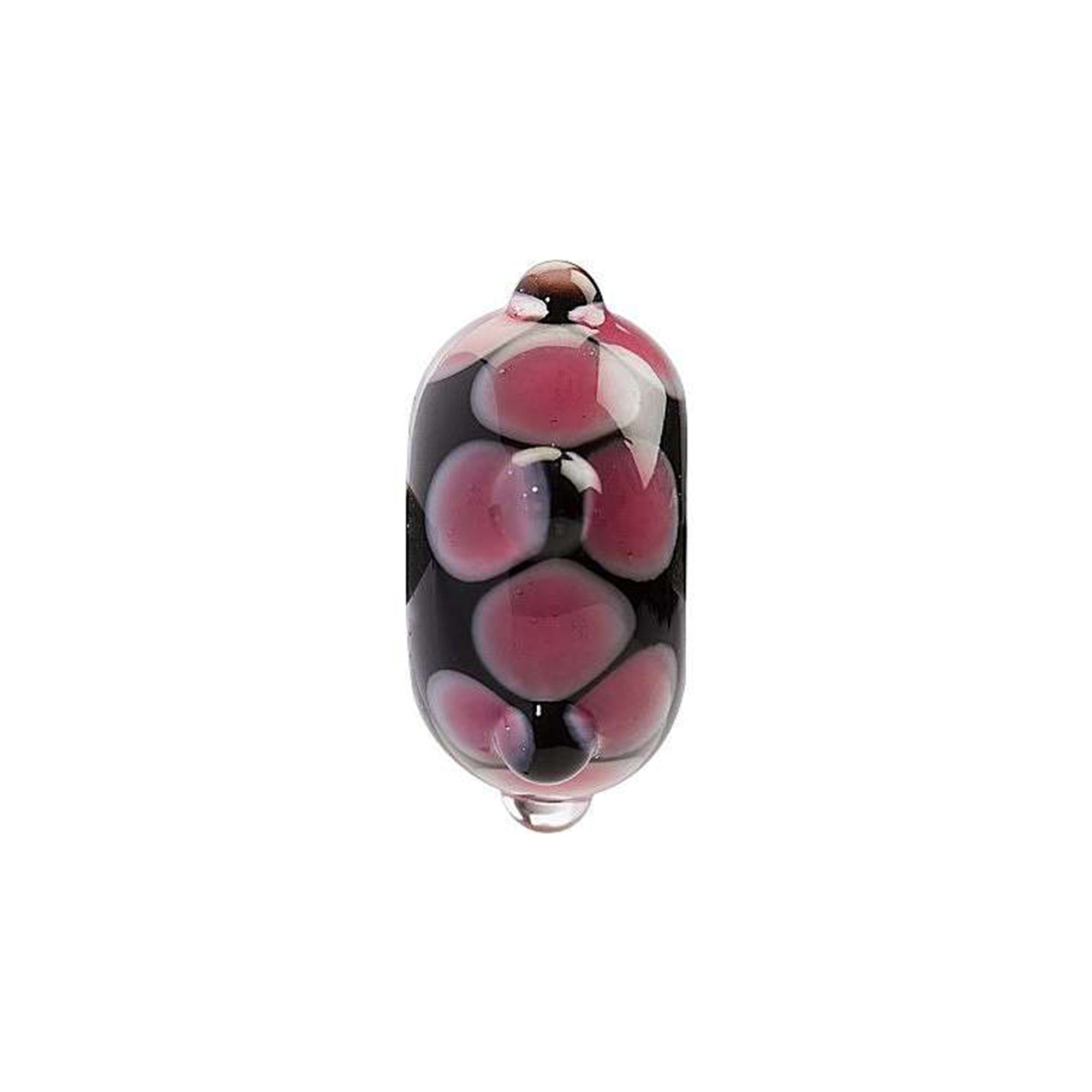 CHARM DONNA TRES JOLIE MINI, DETERMINAZIONE, VETRO BIANCO POIS ROSA BROSWAY