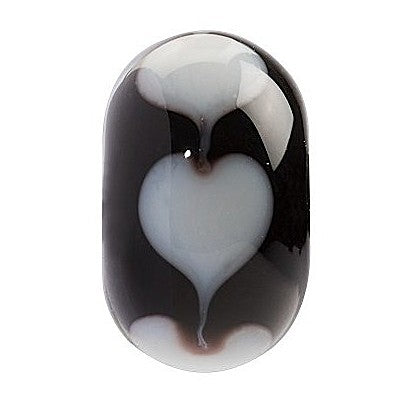 CHARM DONNA TRES JOLIE MINI, AUTORITA', VETRO NERO BOLLE BIANCHE BROSWAY