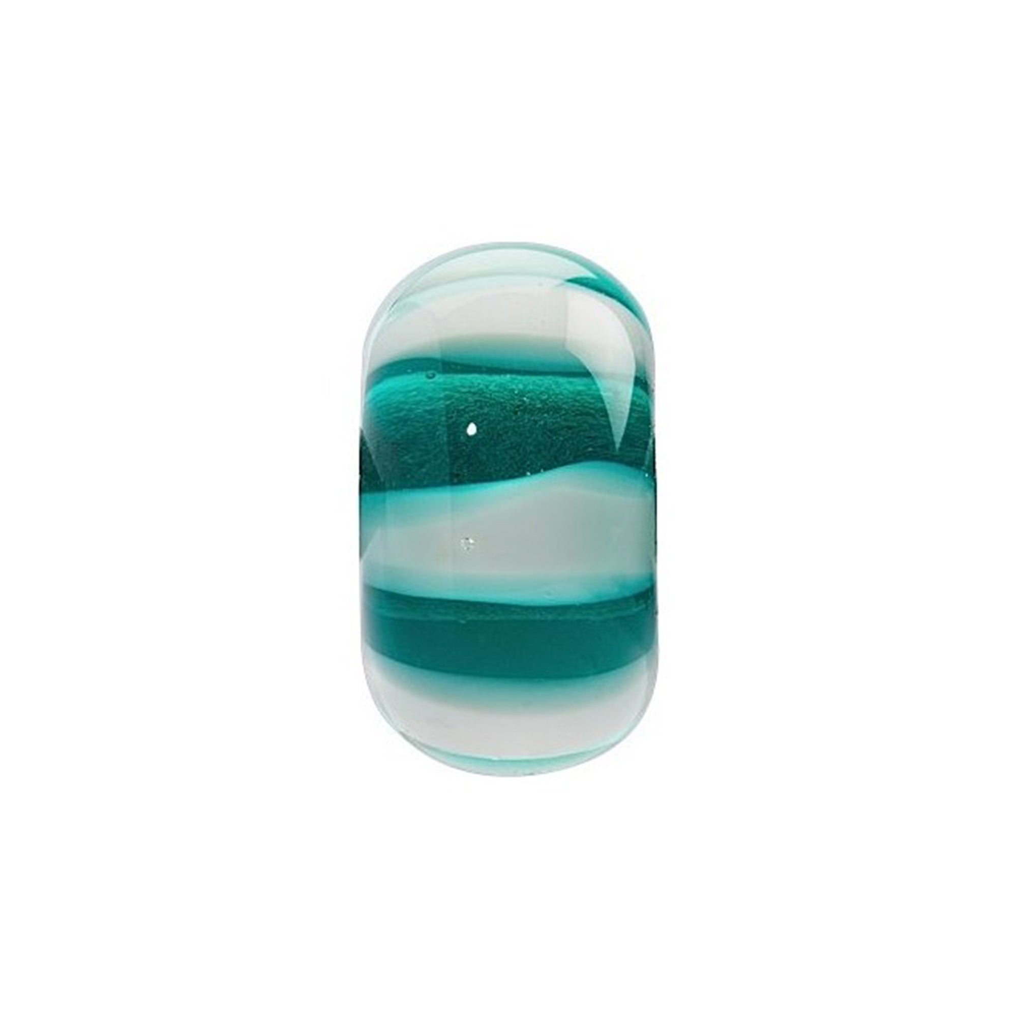 CHARM DONNA TRES JOLIE MINI, INTELLIGENZA, VETRO BIANCO/VERDE BROSWAY