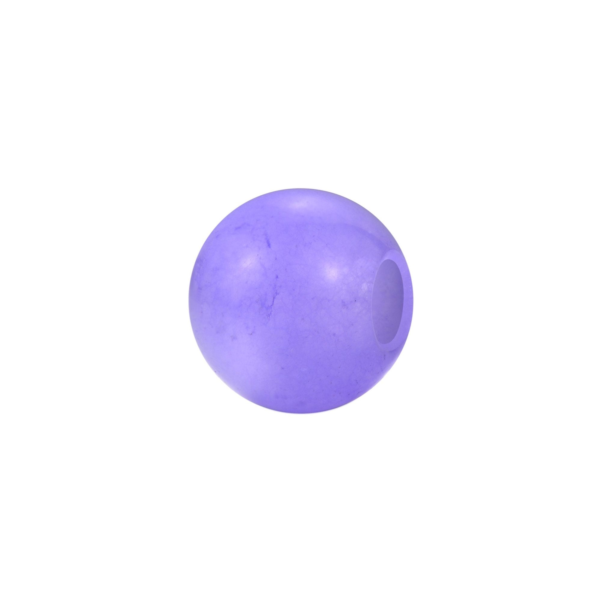 CHARM DONNA TJ UNISEX SFERA IN GIADA VIOLA 7MM BROSWAY