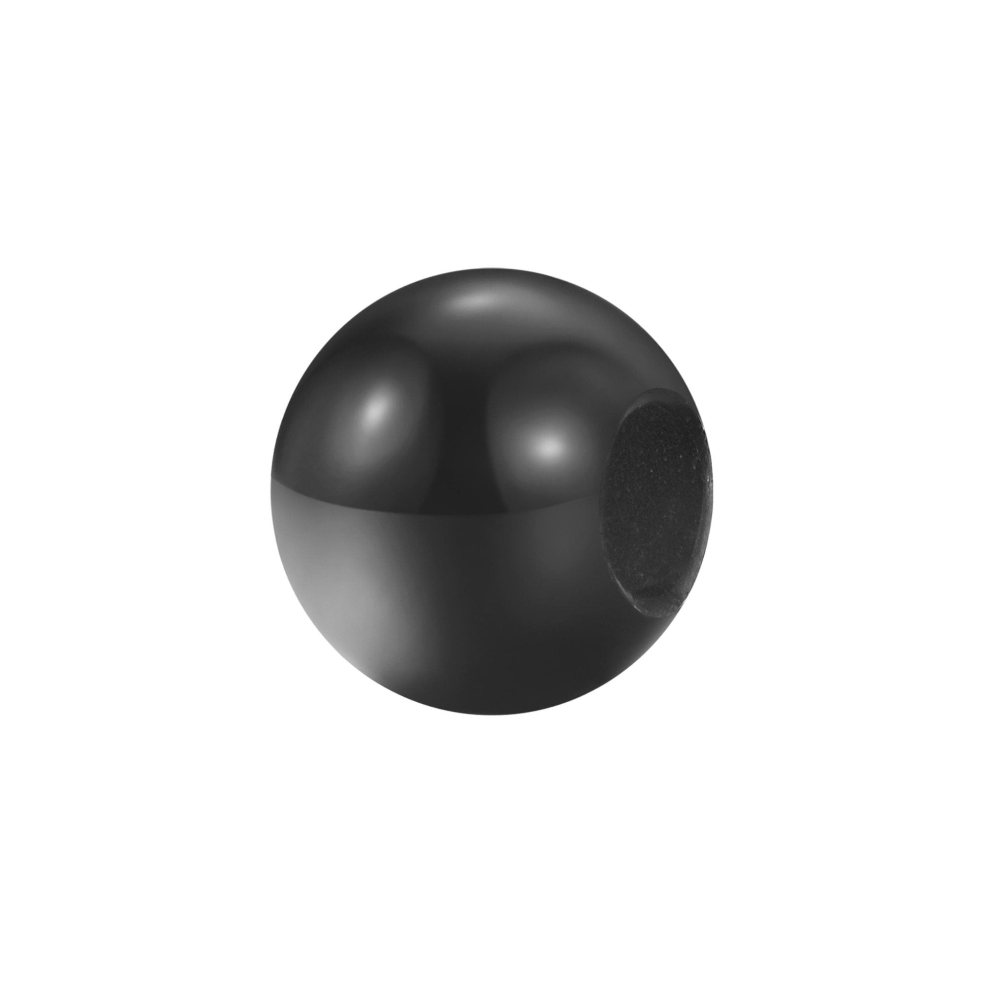 CHARM DONNA TJ UNISEX SFERA IN ONICE NERO 9MM BROSWAY