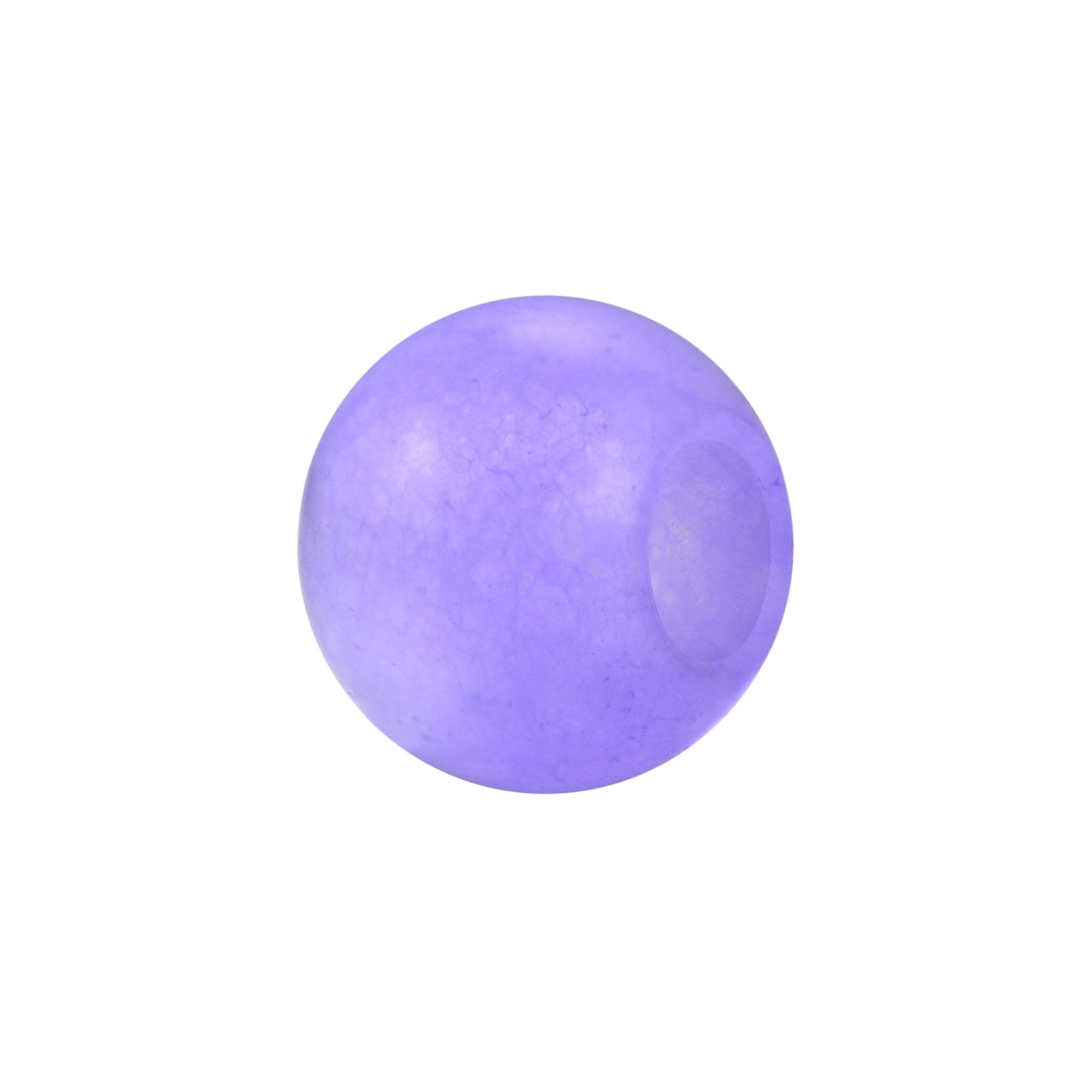 CHARM DONNA TJ UNISEX SFERA IN GIADA VIOLA 9MM BROSWAY