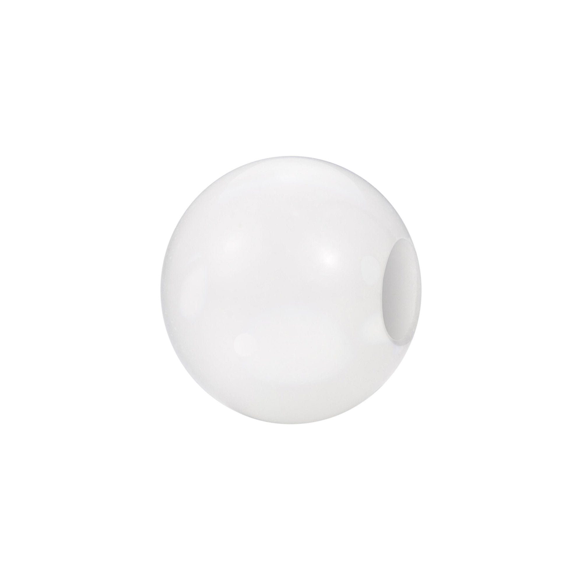 CHARM DONNA TJ UNISEX SFERA IN GIADA BIANCA 9MM BROSWAY