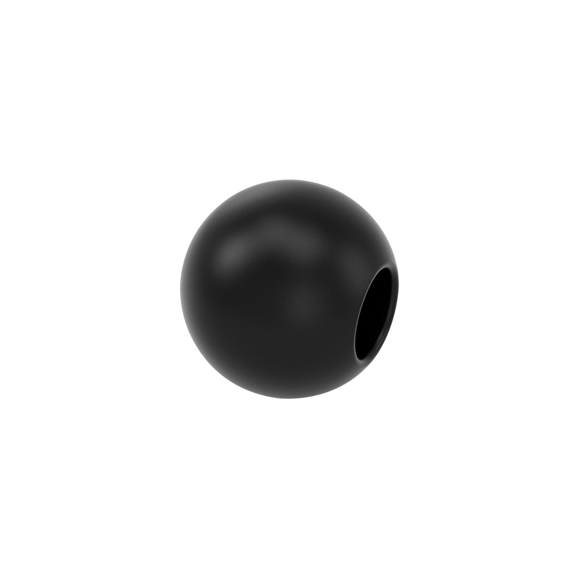 CHARM DONNA TJ UNISEX SFERA IN ONICE NERA SATINATA BROSWAY