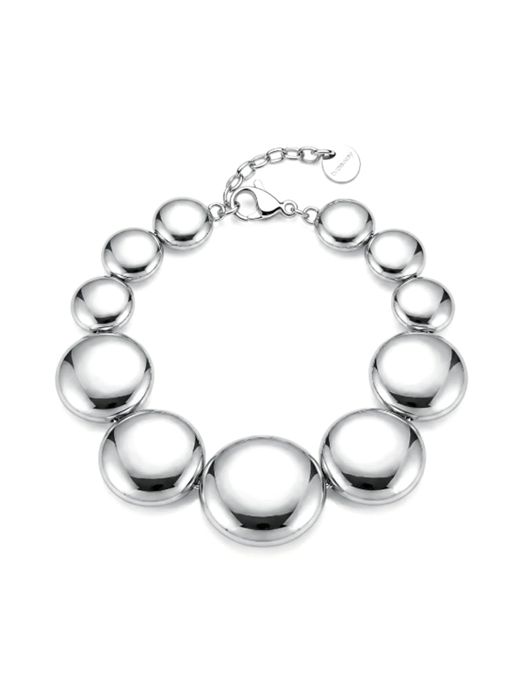 BRACCIALE DONNA MUSE IN ACCIAIO CON DISCHI CONVESSI BROSWAY