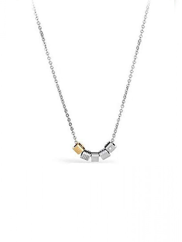 COLLANA UOMO BULLET, PVD ORO E ACCIAIO BROSWAY