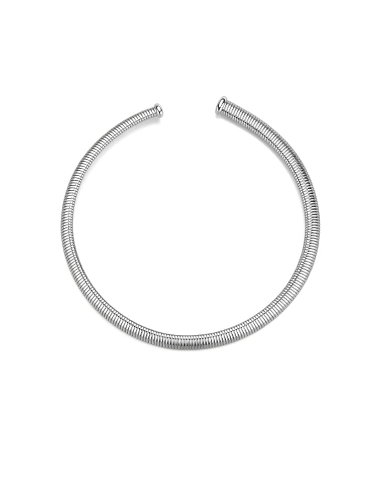 COLLANA DONNA WEAVE IN ACCIAIO TUBOGAG RIGIDA BROSWY