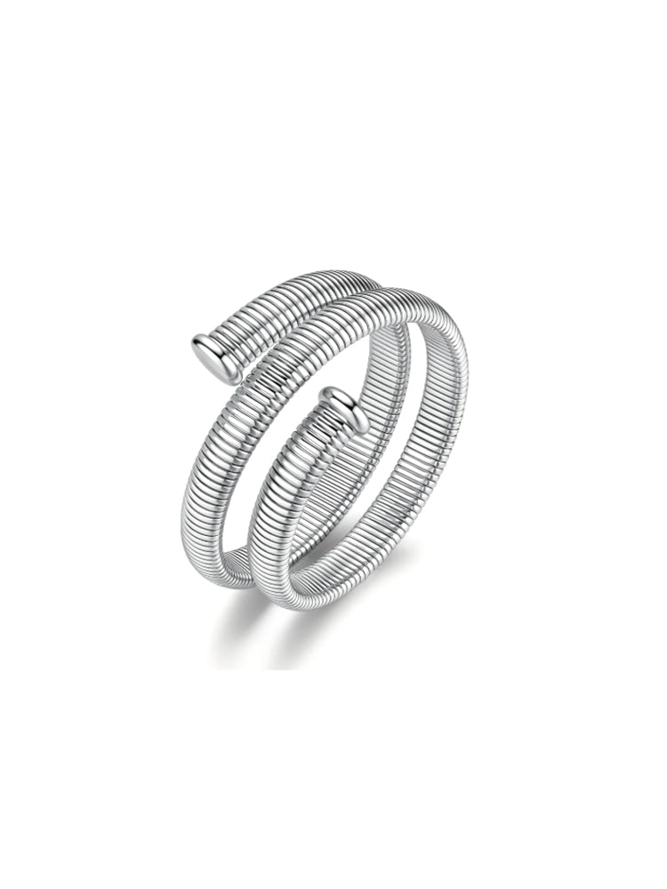 BRACCIALE DONNA WEAVE RIGIDO TUBOGAS IN ACCIAIO BROSWAY