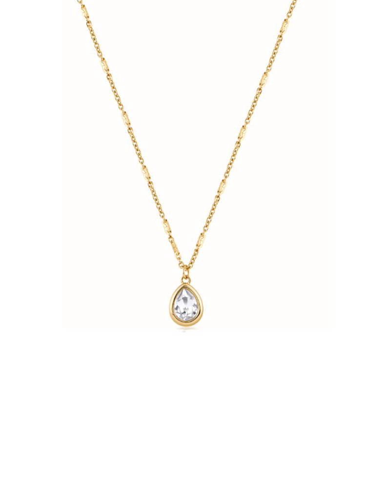 COLLANA DONNA PUNTO LUCE A GOCCIA DORATO BROSWAY