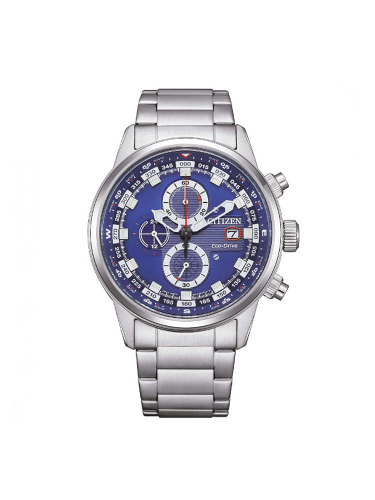 OROLOGIO UOMO CRONOGRAFO IN ACCIAIO NAUTIC CON QUADRANTE BLU CITIZEN