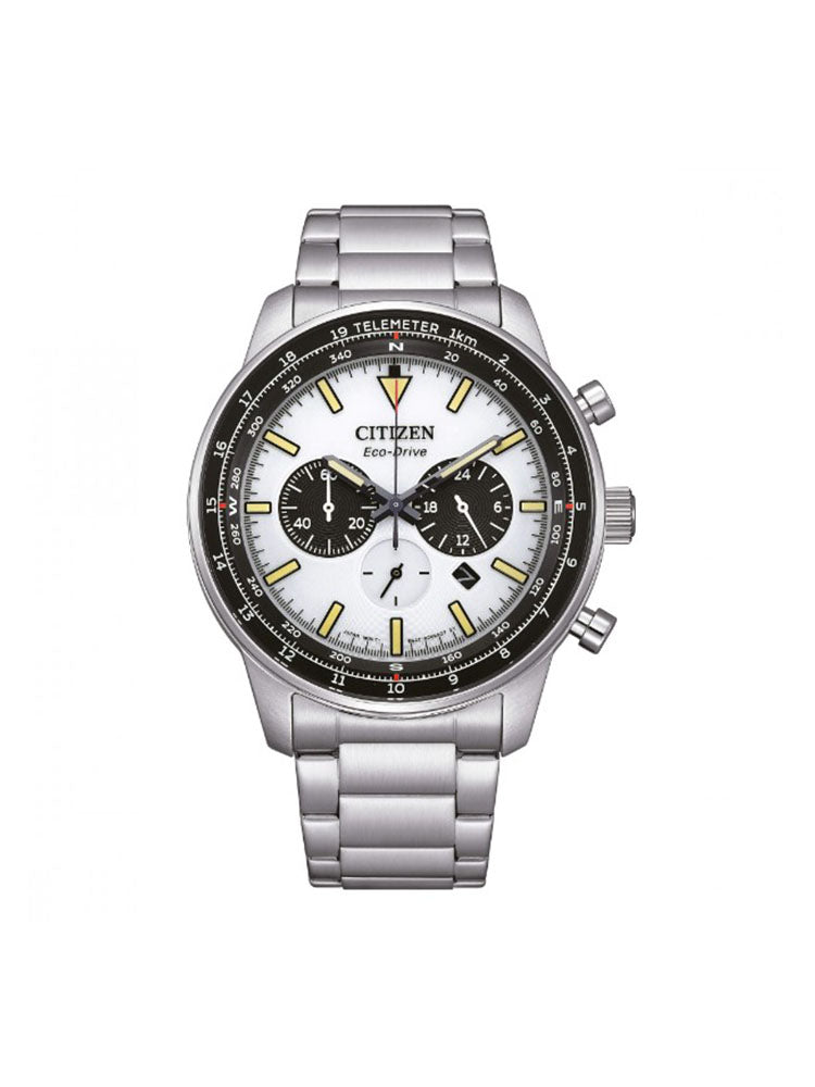 OROLOGIO UOMO CRONOGRAFO IN ACCIAIO AVIATOR CITIZEN