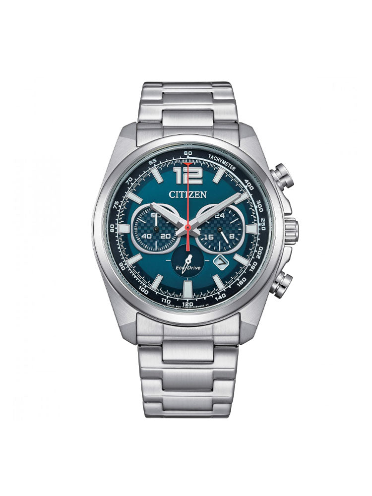 OROLOGIO UOMO RACING CRONO IN ACCIAIO CON QUADRANTE BLU CITIZEN