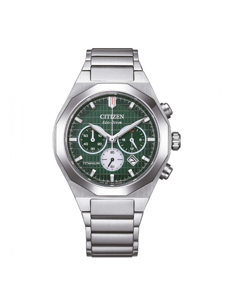 OROLOGIO UOMO ZENSHIN SENKEI CRONOGRAFO IN SUPER TITANIO CITIZEN