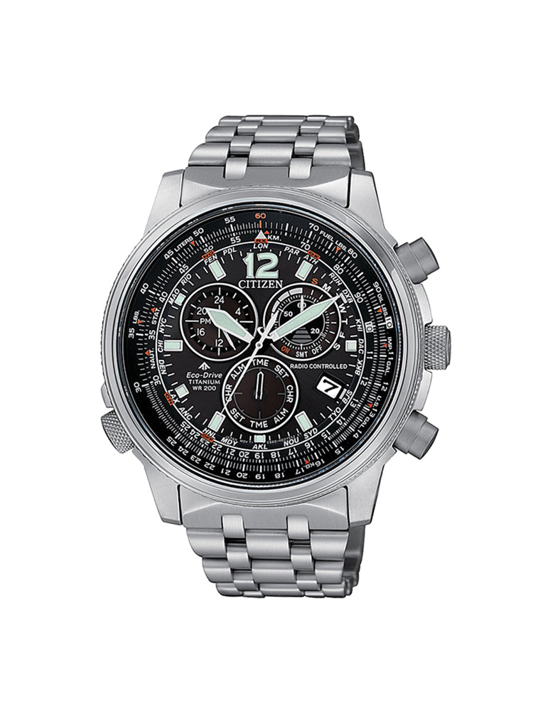 OROLOGIO UOMO CHRONO PILOT SUPER TITANIO CITIZEN