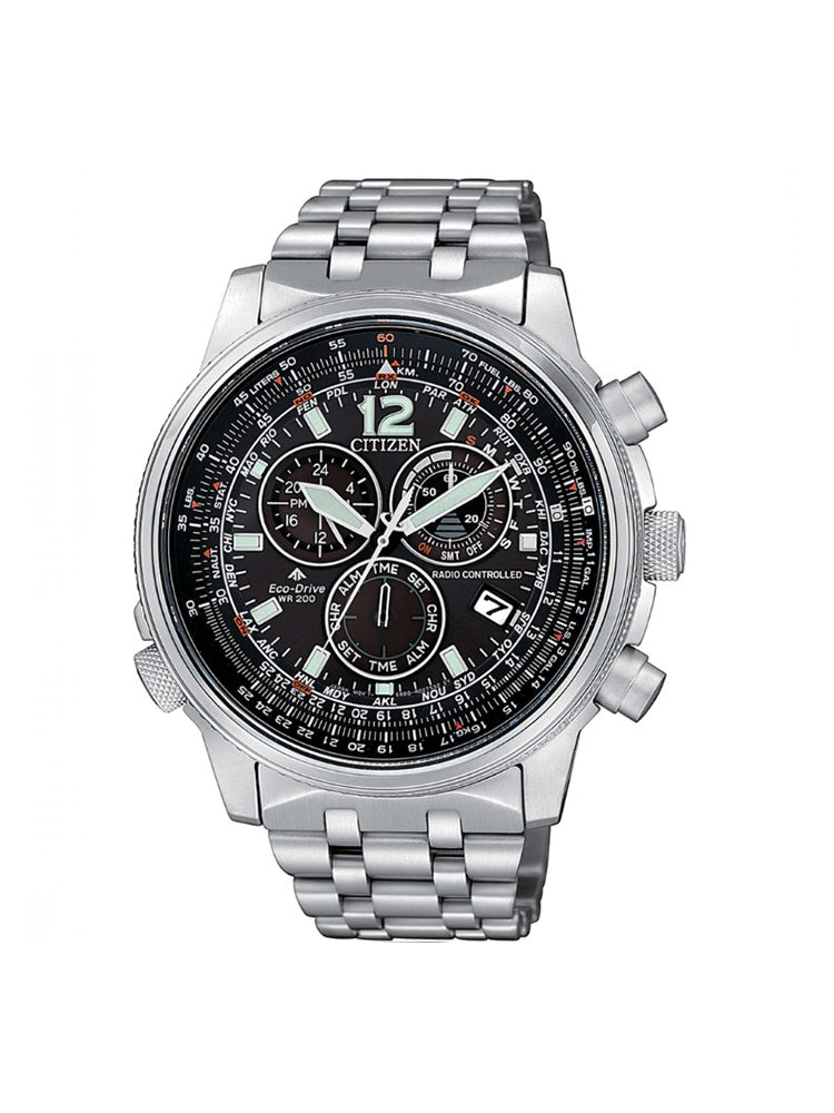 OROLOGIO UOMO CRONO PILOT IN ACCIAIO 45 MM CITIZEN