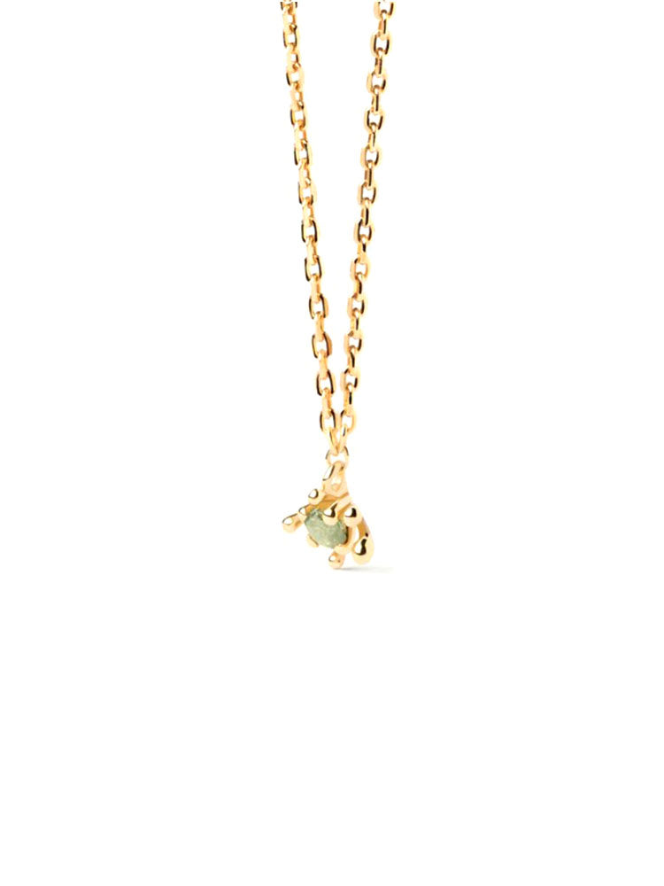 COLLANA DONNA FLEUR CON ZIRCONI VERDE GHIACCIO PDPAOLA