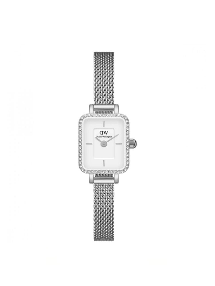 OROLOGIO DONNA SOLO TEMPO QUADRO MINI LUMINE BEZEL SILVER IN ACCIAIO DANIEL WELLINGTON