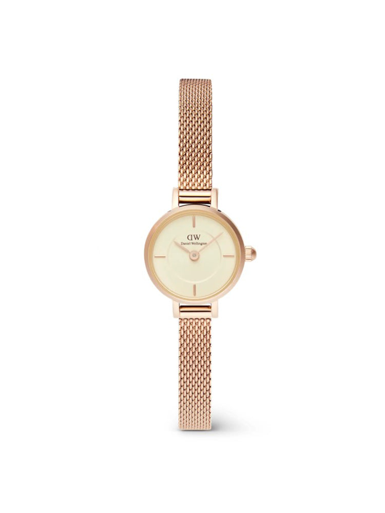 OROLOGIO DONNA PETITE MINI CHAMPAGNE ROSATO 19 MM DANIEL WELLINGTON