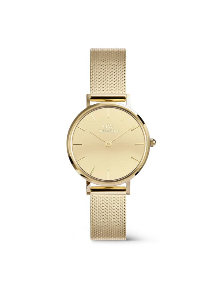 OROLOGIO DONNA IN ACCIAIO DORATO CON MAGLIA MILANO E QUADRANTE REFLEXION DANIEL WELLINGTON