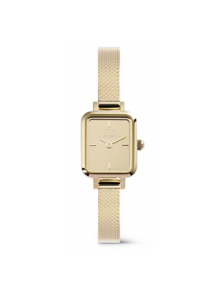 OROLOGIO DONNA QUADRO MINI CON QUADRANTE REFLECTION ORO DANIEL WELLINGTON