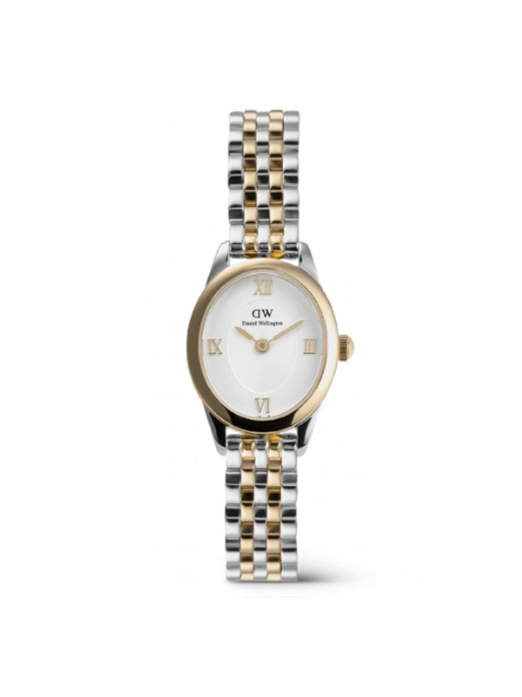 OROLOGIO DONNA OPHELIA OVALE MINI IN ACCIAIO BICOLORE DANIEL WELLINGTON